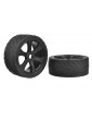 Sprint RXA - ASUGA XLR Street Tires - Low Profile - Glued on Black Rims - 1 pair