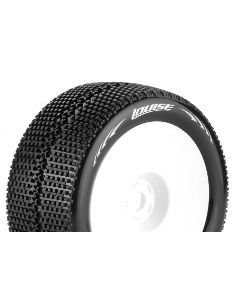 Louise RC T-TURBO 1/8 Truggy RC ratai Soft 0-Offset balti ratlankiai