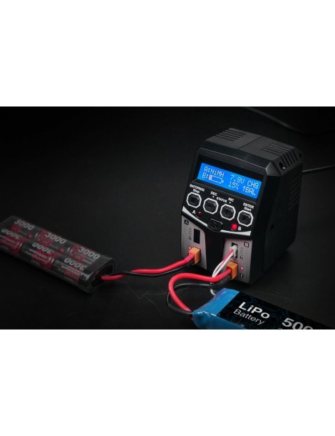 Įkroviklis SKYRC T100 Duo 2×50W RC akumuliatoriams su balansavimo funkcija
