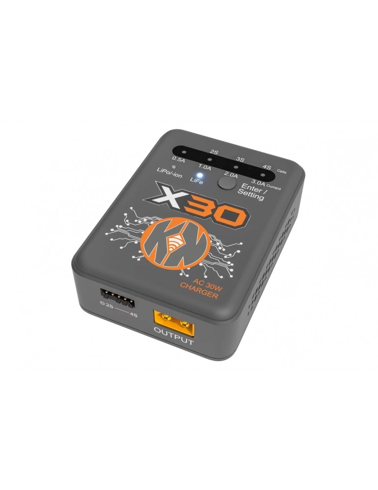 Įkroviklis Multi-charger AC 30W 2–4S LiPo Li-ion LiFe akumuliatoriams