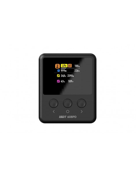 Įkroviklis iSDT 608PD 240 W DC/USB-C su balansavimo funkcija