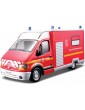 Bburago Renault Master 1:50 raudonas policijos automobilio modelis