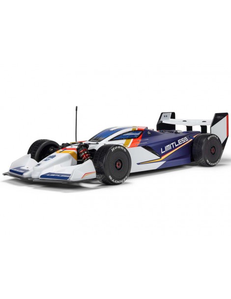 Arrma Limitless 1/7 8S BLX RC modelis balta-mėlyna su Spektrum elektronika