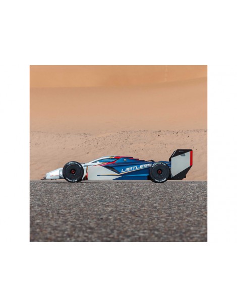 Arrma Limitless 1/7 8S BLX RC modelis balta-mėlyna su Spektrum elektronika