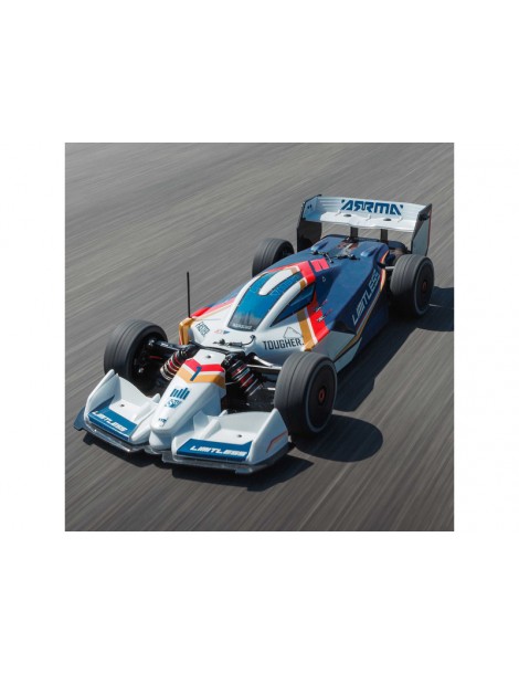 Arrma Limitless 1/7 8S BLX RC modelis balta-mėlyna su Spektrum elektronika