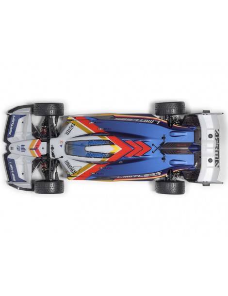Arrma Limitless 1/7 8S BLX RC modelis balta-mėlyna su Spektrum elektronika