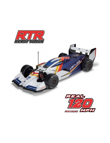 Arrma Limitless 1/7 8S BLX RC modelis balta-mėlyna su Spektrum elektronika