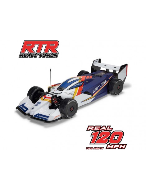 Arrma Limitless 1/7 8S BLX RC modelis balta-mėlyna su Spektrum elektronika