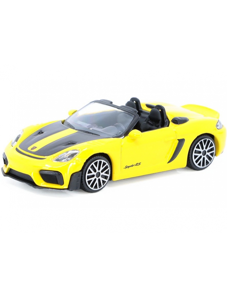 Bburago Porsche 718 Spyder RS 2024 1:43 geltonas modeliukas