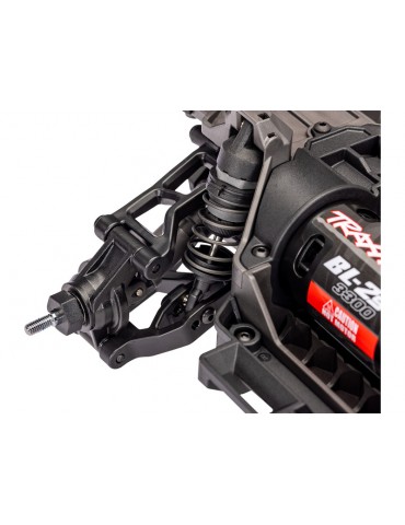 Traxxas Mini Slash 1:12 BL-2s 4WD RTR geltonas RC modelis