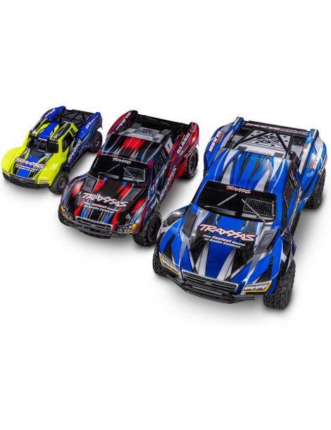 Traxxas Mini Slash 1:12 BL-2s 4WD RTR geltonas RC modelis
