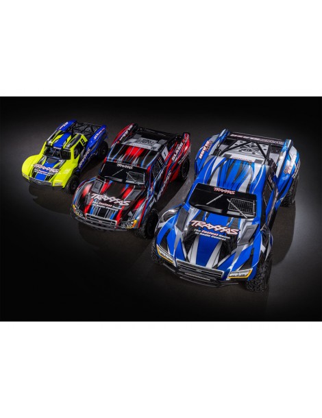 Traxxas Mini Slash 1:12 BL-2s 4WD RTR geltonas RC modelis