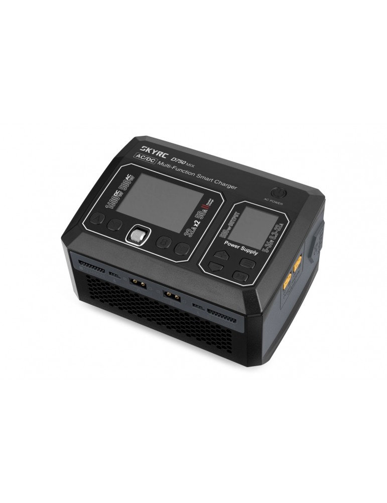 Įkroviklis SKY RC D750 MIX 1600W dvikanalis AC/DC RC akumuliatoriams