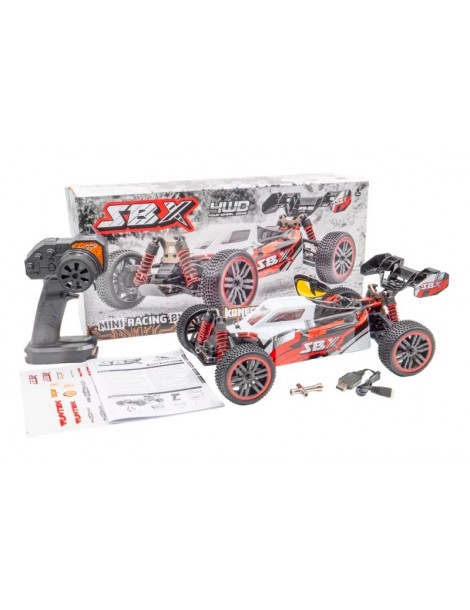 RC modelis SBX Buggy 1/12 XL 4WD RTR raudonas