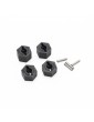 Funtek STX plastics wheel hub hex + pins, 4 Pcs.
