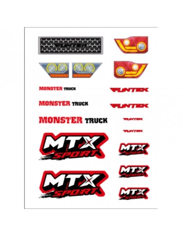 Funtek MTX sticker Red