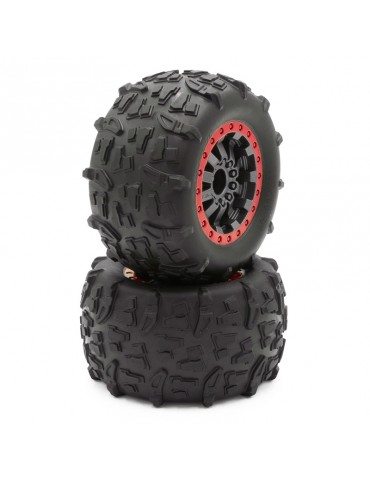 Funtek MTX complety tyres, Red, 2 pcs.