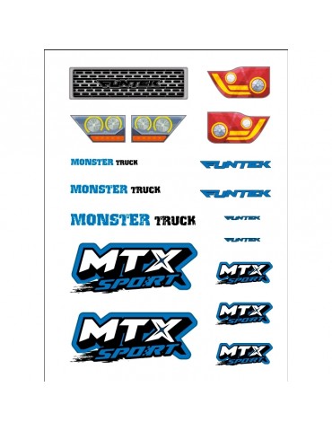 Funtek MTX sticker Blue