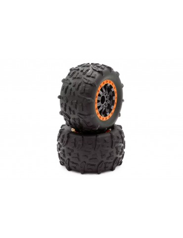 Funtek STX complety tyres, Orange, 2 pcs.