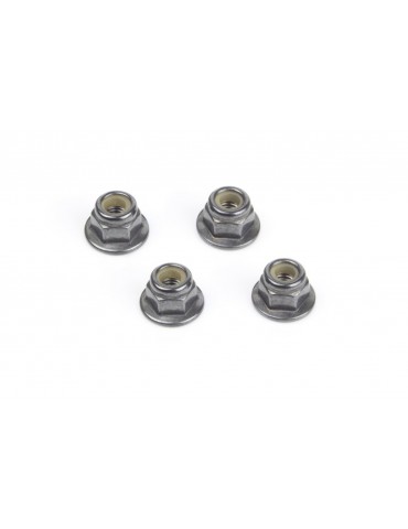 Flanged Lock Nut M3 (4pcs)