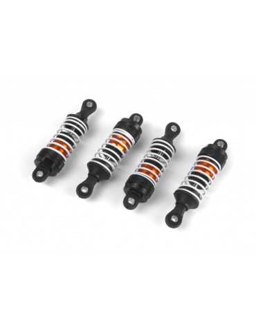 Aluminum Oil-Filled Shock Absorber Set (Orange/4pcs)