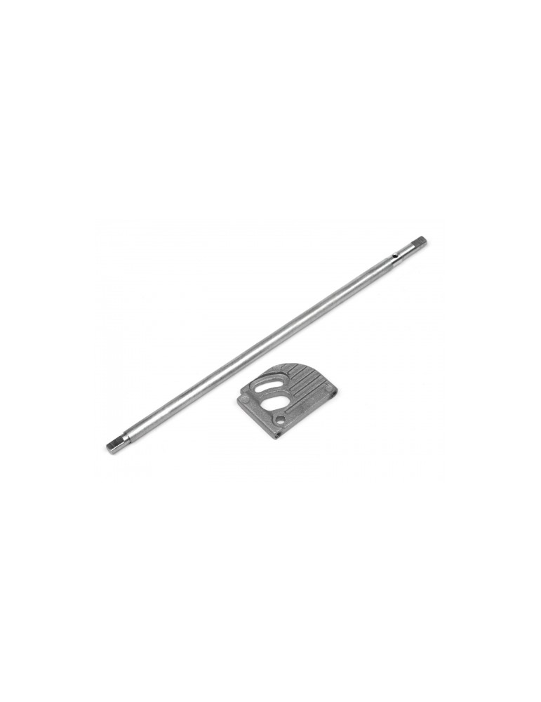 Aluminum drive shaft & motor mouting bracket