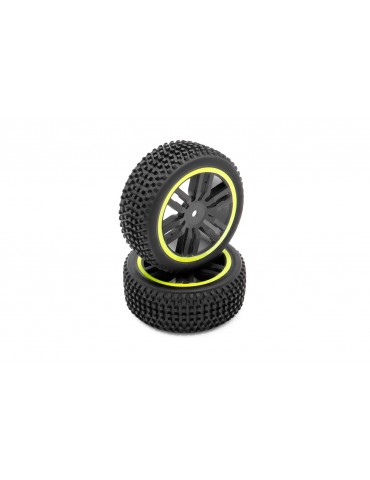 Rear complete tyres (x2) - Yellow