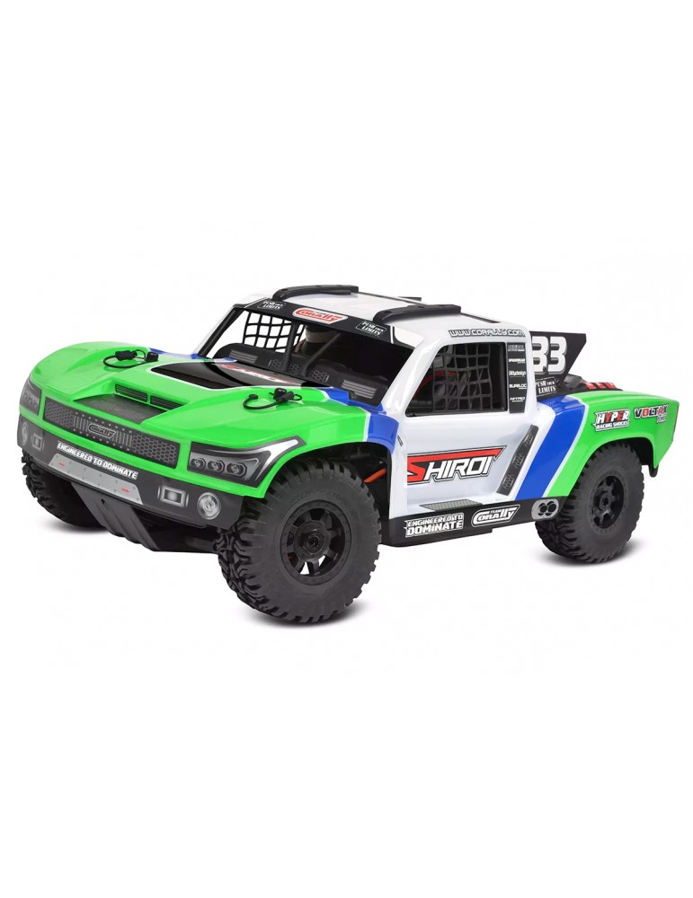 Team Corally SHIROI XP 6S Roller Short Course 1:8 žalias RC modelis