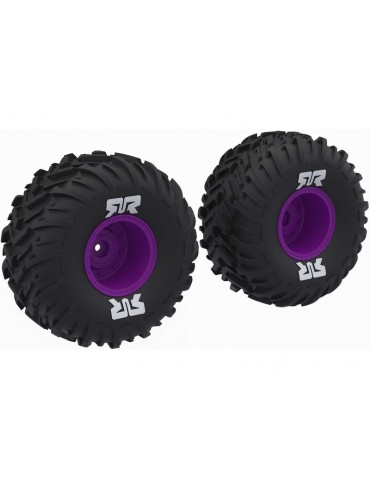 Arrma dBoots Cut Chevron MT Tire Set Glued, Purple