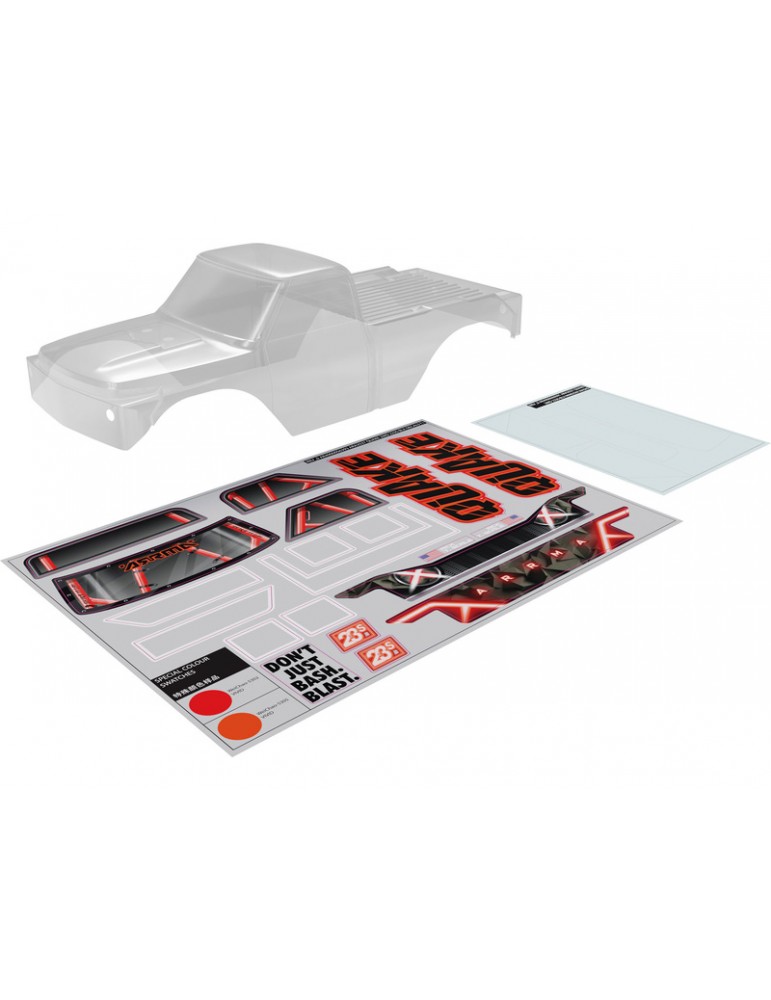 Arrma Quake Clear Body (Inc Decals/Window Masks)