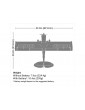 E-flite Micro Scrappy 800mm BNF Basic with AS3X and SAFE Select