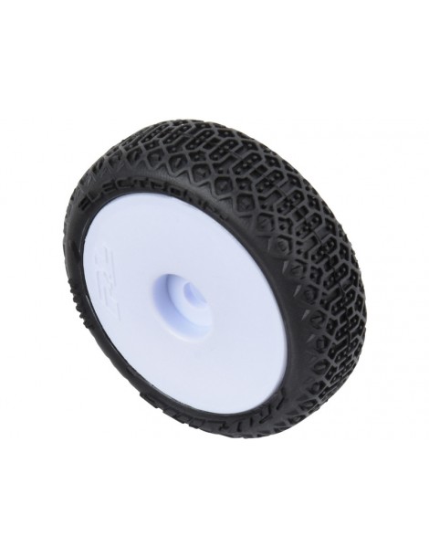 Pro-Line 1/24 Electron 2.0 Buggy Tires Mounted 7mm White (4): Micro-B