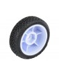 Pro-Line 1/24 Electron 2.0 Buggy Tires Mounted 7mm White (4): Micro-B