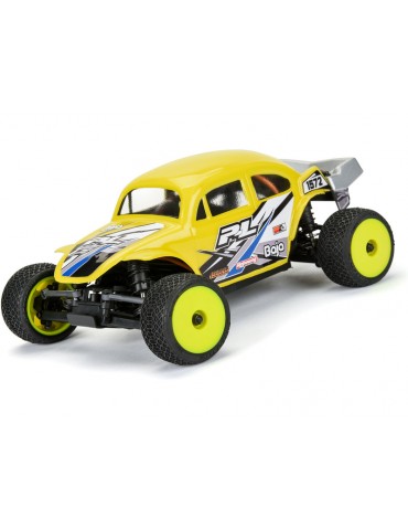 Pro-Line 1/28 Electron 2.0 T Tires Mounted 7mm Yellow (4): Micro-T