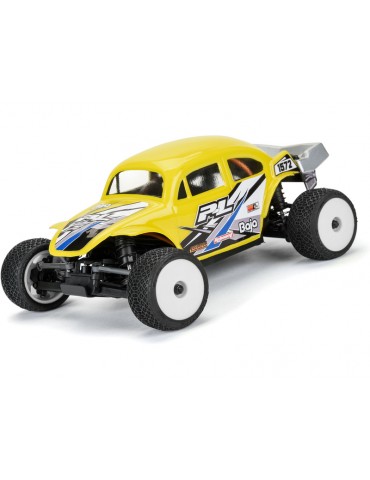 Pro-Line 1/28 Electron 2.0 T Tires Mounted 7mm White (4): Micro-T
