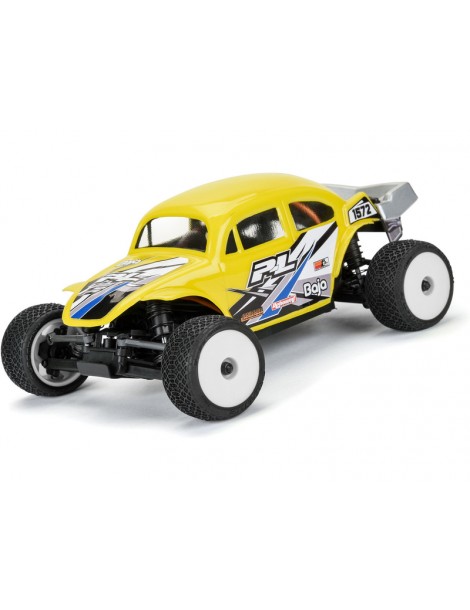 Pro-Line 1/28 Electron 2.0 T Tires Mounted 7mm White (4): Micro-T