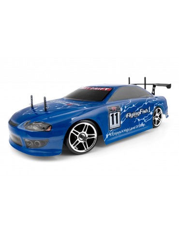 HiMOTO Drift TC Brushless 1:10 4WD mėlynas RC drift modelis su 3210KV varikliu