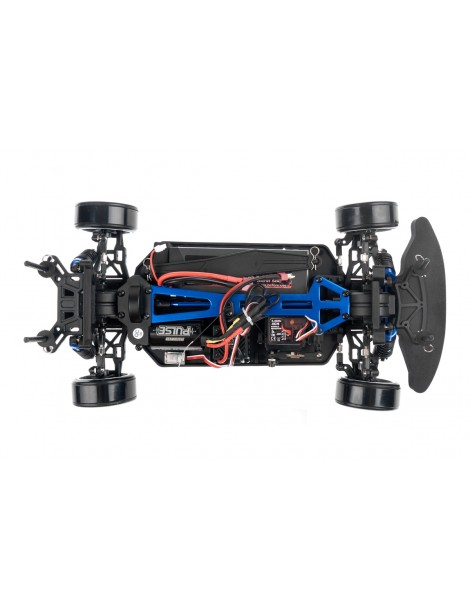 HiMOTO Drift TC Brushless 1:10 4WD mėlynas RC drift modelis su 3210KV varikliu