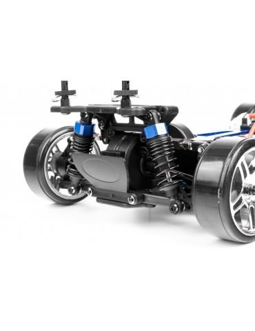 HiMOTO Drift TC Brushless 1:10 4WD mėlynas RC drift modelis su 3210KV varikliu