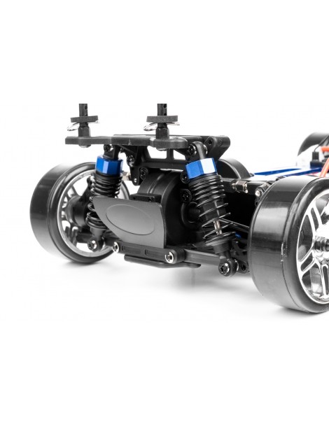 HiMOTO Drift TC Brushless 1:10 4WD mėlynas RC drift modelis su 3210KV varikliu