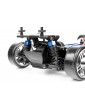 HiMOTO Drift TC Brushless 1:10 4WD mėlynas RC drift modelis su 3210KV varikliu