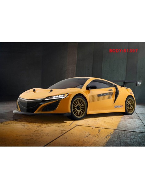 HSP GT PRO 1/10 2.4 GHz Brushless On-road, Yellow