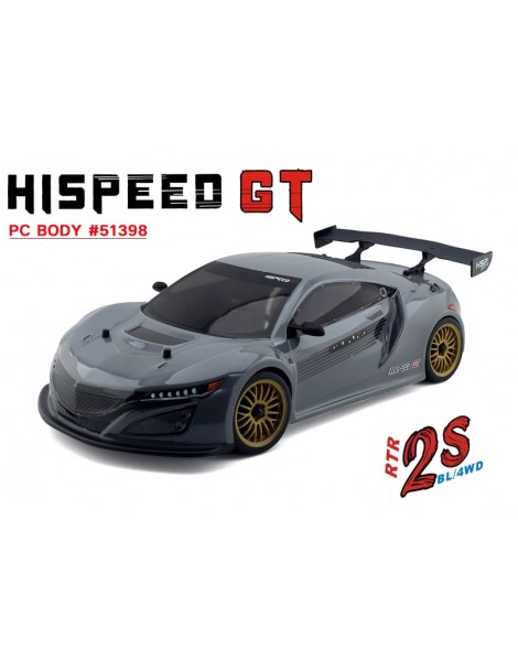 HSP GT PRO 1/10 2.4 GHz Brushless On-road, Grey