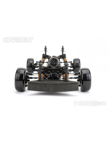 CARTEN T410D 1:10 RWD RC drift važiuoklės rinkinys iš anglies pluošto ir aliuminio