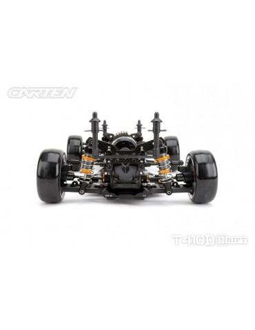 CARTEN T410D 1:10 RWD RC drift važiuoklės rinkinys iš anglies pluošto ir aliuminio