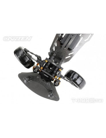 CARTEN T410D 1:10 RWD RC drift važiuoklės rinkinys iš anglies pluošto ir aliuminio