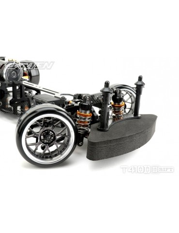 CARTEN T410D 1:10 RWD RC drift važiuoklės rinkinys iš anglies pluošto ir aliuminio
