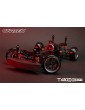 CARTEN T410D 1:10 RWD RC drift važiuoklės rinkinys iš anglies pluošto ir aliuminio