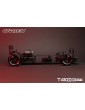 CARTEN T410D 1:10 RWD RC drift važiuoklės rinkinys iš anglies pluošto ir aliuminio