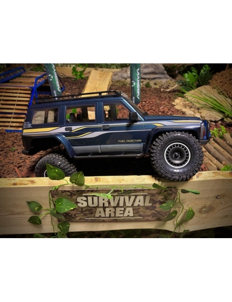 Absima CR4.4 Patrol Dark Blue 1:10 RTR RC kopimo modelis su LCG važiuokle